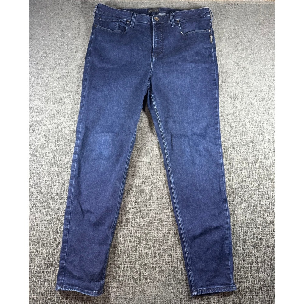 Silver Jeans Co Mazy Skinny Indigo Blue Mid Rise Jeans W14009SSX436 Sz 18/29